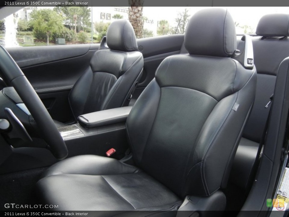 Black Interior Photo for the 2011 Lexus IS 350C Convertible #61562787