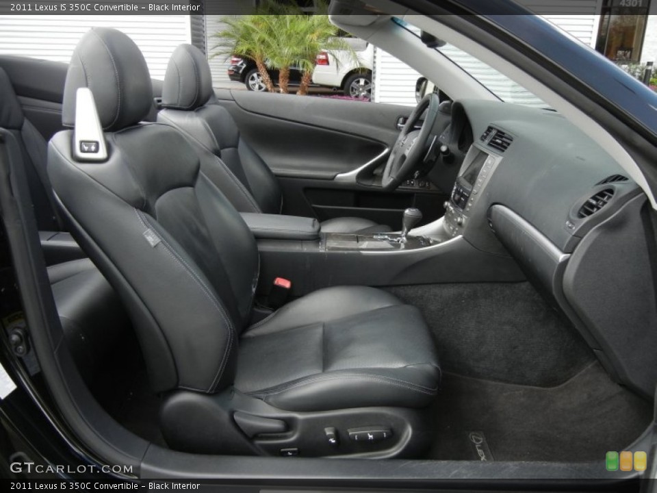 Black Interior Photo for the 2011 Lexus IS 350C Convertible #61562817