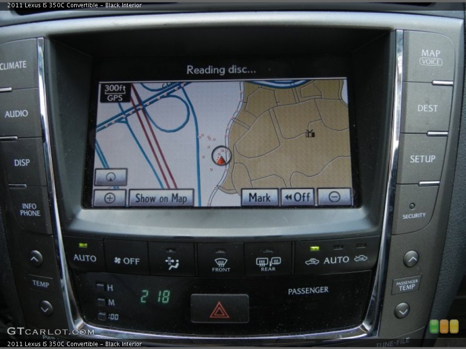 Black Interior Navigation for the 2011 Lexus IS 350C Convertible #61562872