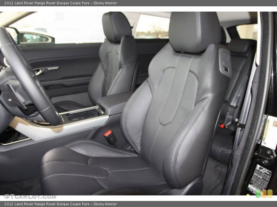Ebony Interior Front Seat for the 2012 Land Rover Range Rover Evoque Coupe Pure #61562895