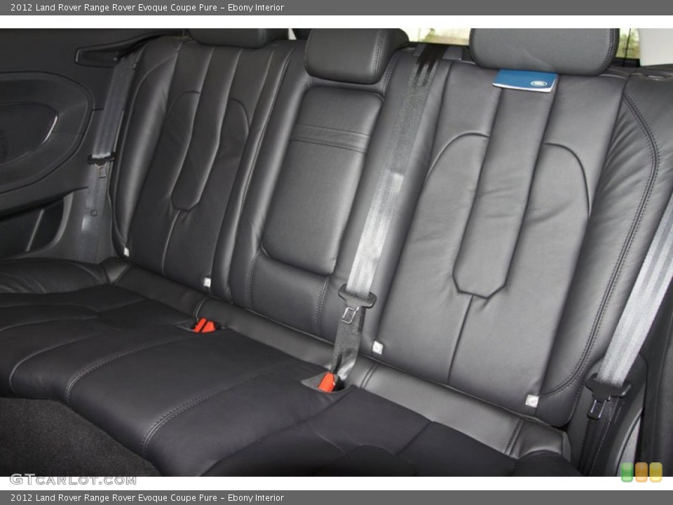Ebony Interior Rear Seat for the 2012 Land Rover Range Rover Evoque Coupe Pure #61562901
