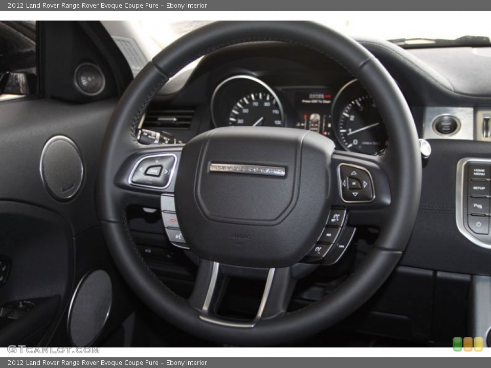 Ebony Interior Steering Wheel for the 2012 Land Rover Range Rover Evoque Coupe Pure #61562991