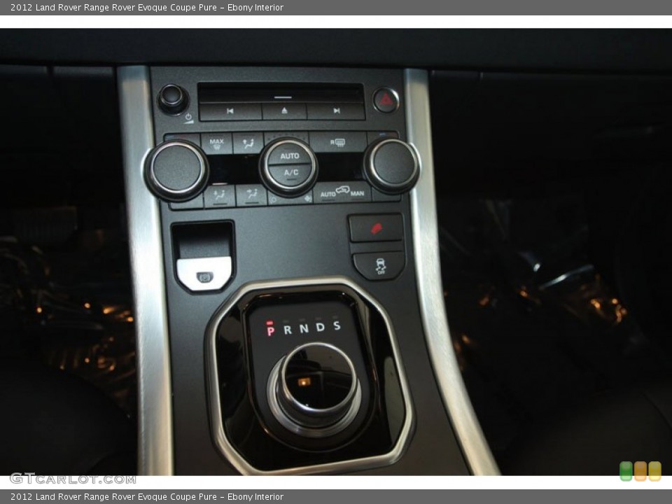 Ebony Interior Transmission for the 2012 Land Rover Range Rover Evoque Coupe Pure #61563021