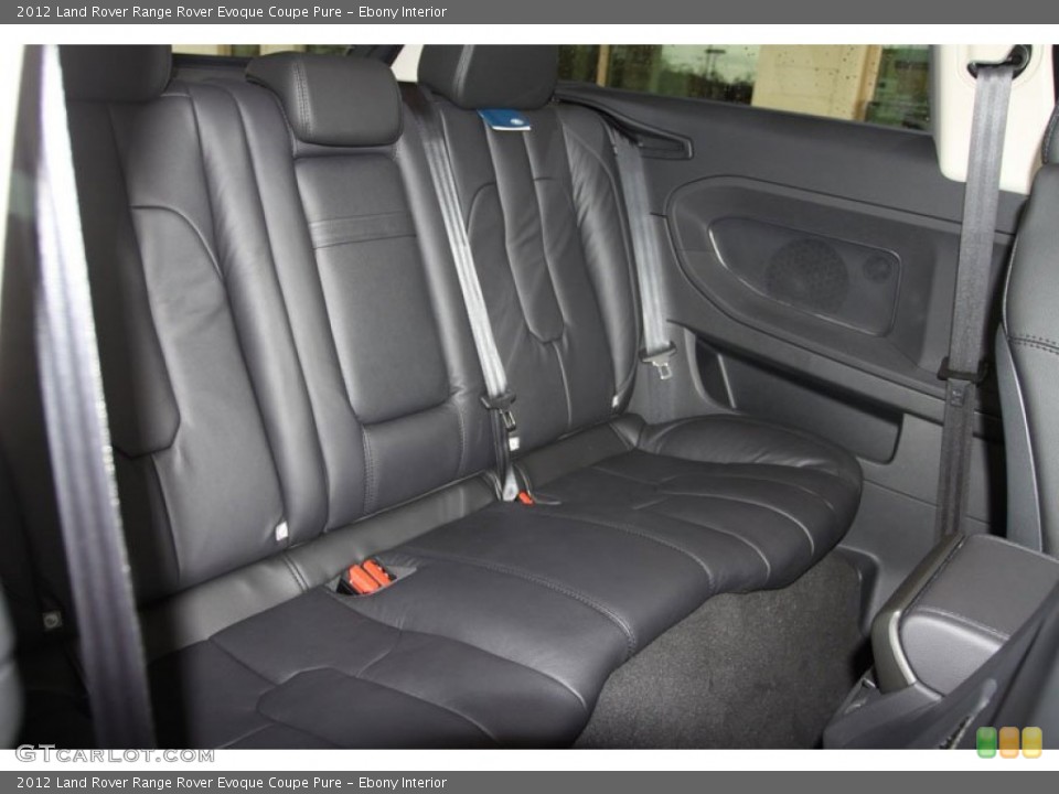 Ebony Interior Rear Seat for the 2012 Land Rover Range Rover Evoque Coupe Pure #61563078