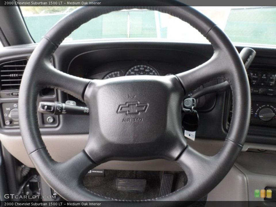 Medium Oak Interior Steering Wheel for the 2000 Chevrolet Suburban 1500 LT #61564014