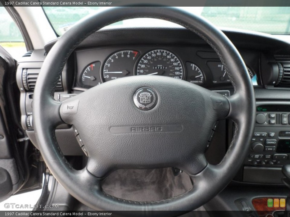 Ebony Interior Steering Wheel for the 1997 Cadillac Catera  #61564311