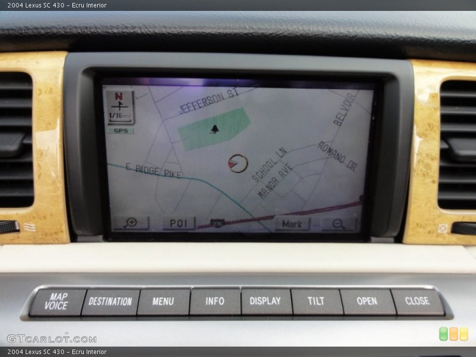 Ecru Interior Navigation for the 2004 Lexus SC 430 #61565997