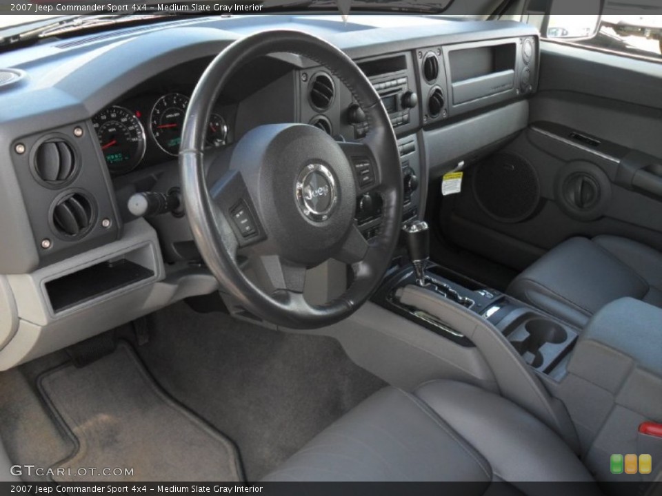 Medium Slate Gray Interior Prime Interior for the 2007 Jeep Commander Sport 4x4 #61570131