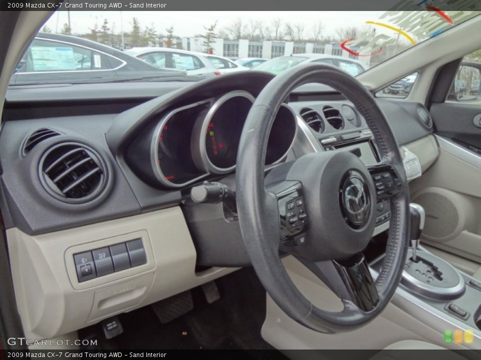 Sand Interior Steering Wheel for the 2009 Mazda CX-7 Grand Touring AWD #61572632