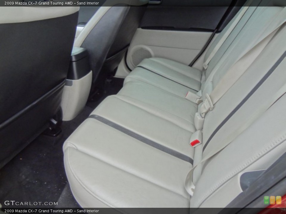 Sand Interior Rear Seat for the 2009 Mazda CX-7 Grand Touring AWD #61572642