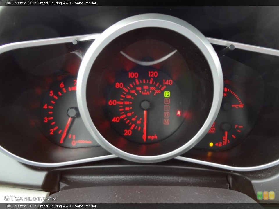 Sand Interior Gauges for the 2009 Mazda CX-7 Grand Touring AWD #61572654