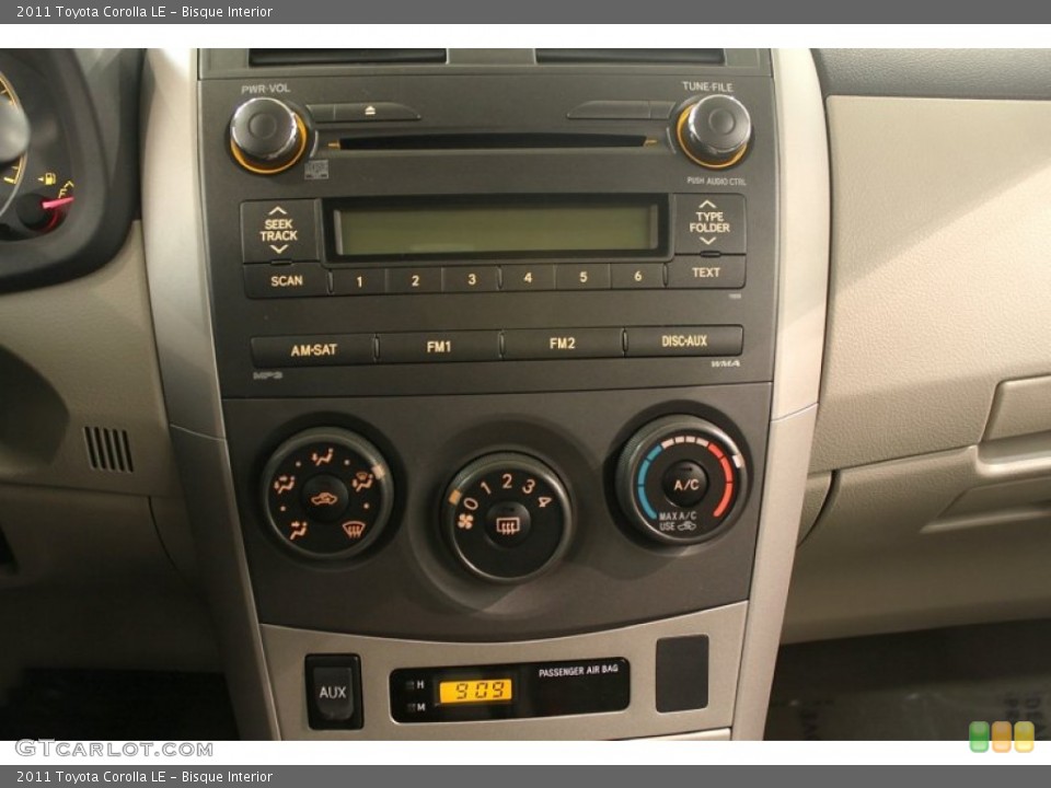 Bisque Interior Controls for the 2011 Toyota Corolla LE #61573728