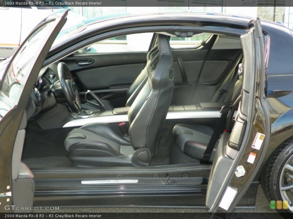 R3 Gray/Black Recaro Interior Photo for the 2009 Mazda RX-8 R3 #61575375