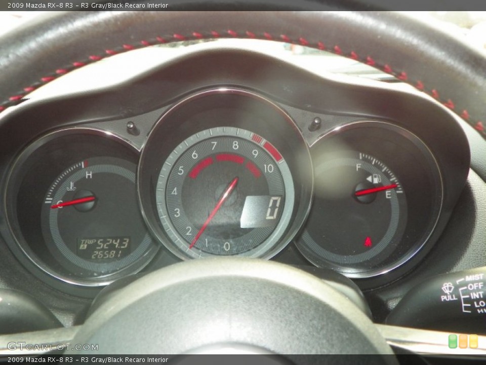 R3 Gray/Black Recaro Interior Gauges for the 2009 Mazda RX-8 R3 #61575456