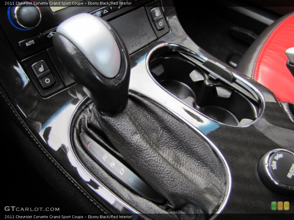 Ebony Black/Red Interior Transmission for the 2011 Chevrolet Corvette Grand Sport Coupe #61575882
