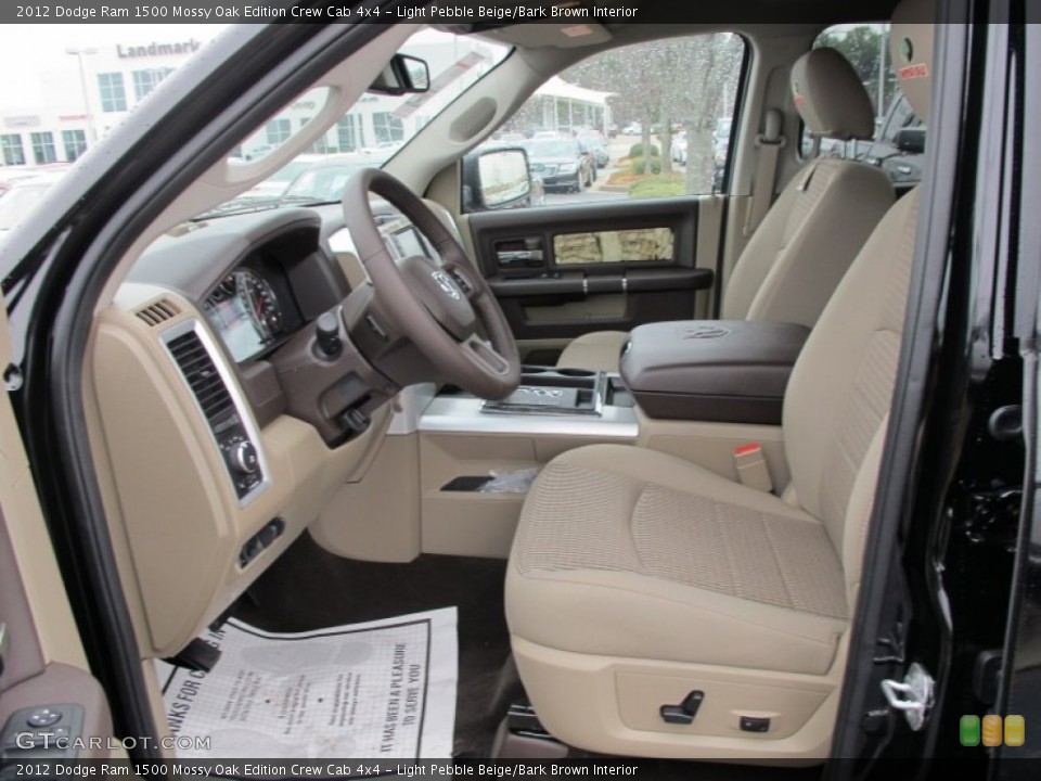 Light Pebble Beige/Bark Brown Interior Front Seat for the 2012 Dodge Ram 1500 Mossy Oak Edition Crew Cab 4x4 #61578117