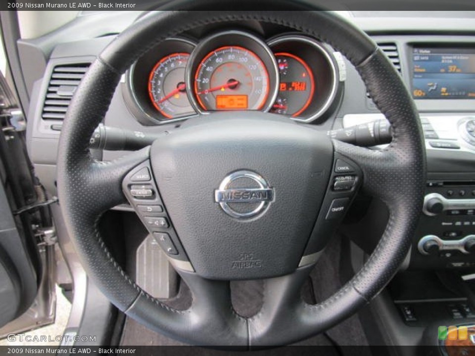 Black Interior Steering Wheel for the 2009 Nissan Murano LE AWD #61578207