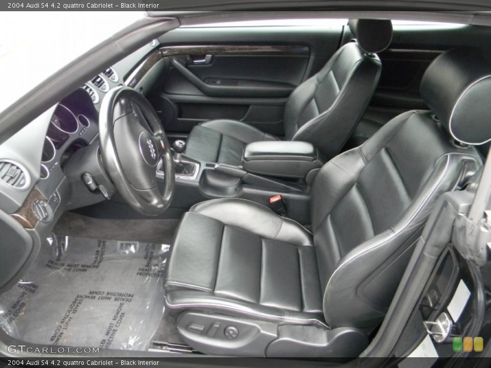 Black Interior Photo for the 2004 Audi S4 4.2 quattro Cabriolet #61578435