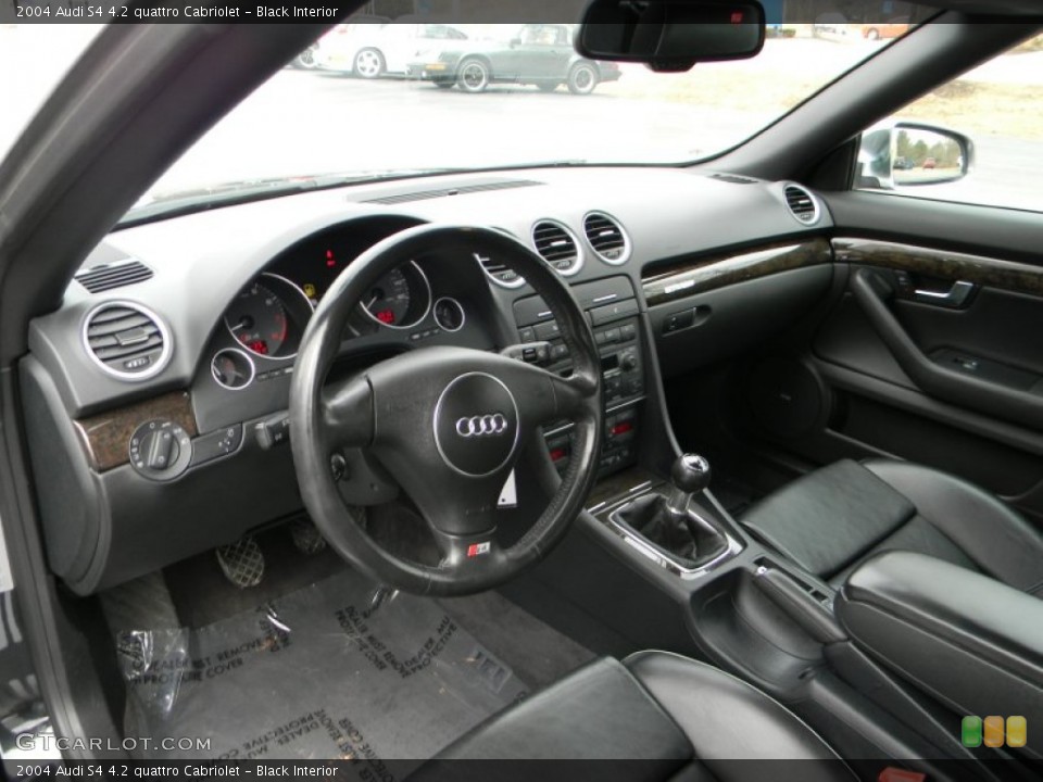 Black Interior Prime Interior for the 2004 Audi S4 4.2 quattro Cabriolet #61578441