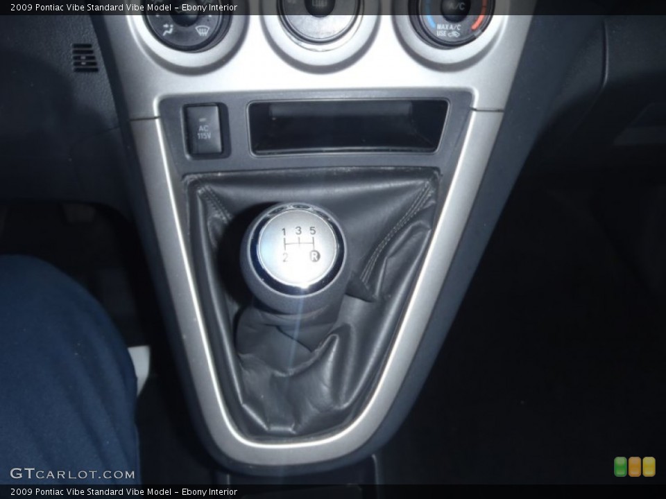 Ebony Interior Transmission for the 2009 Pontiac Vibe  #61578549
