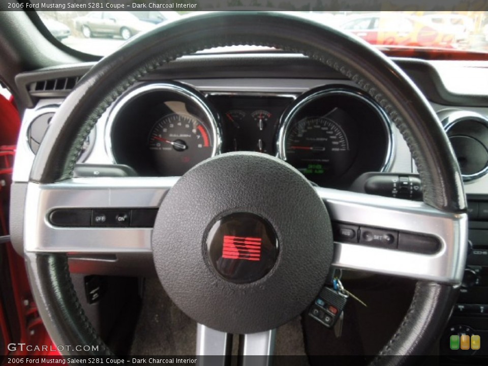 Dark Charcoal Interior Steering Wheel for the 2006 Ford Mustang Saleen S281 Coupe #61581475