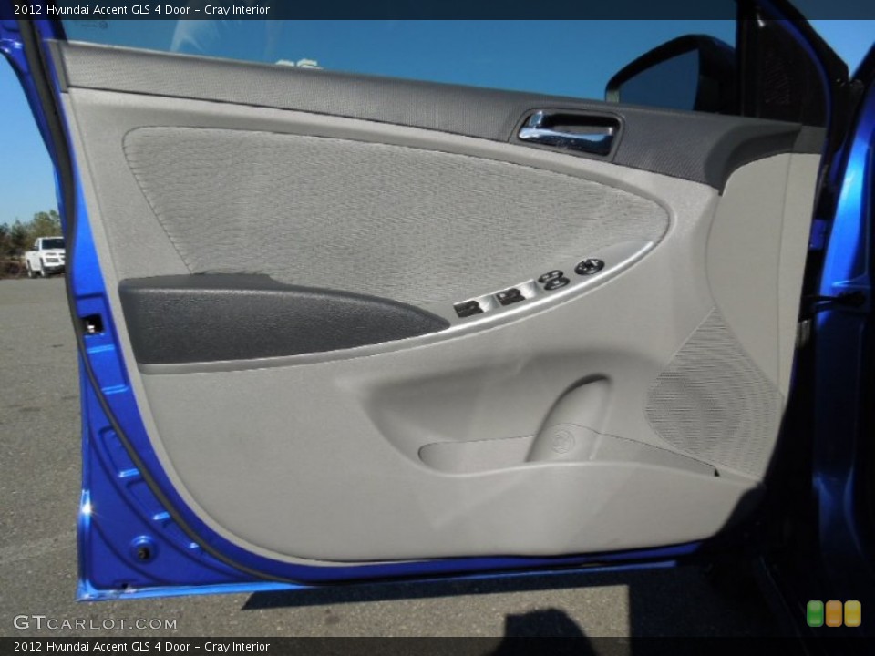 Gray Interior Door Panel for the 2012 Hyundai Accent GLS 4 Door #61581689