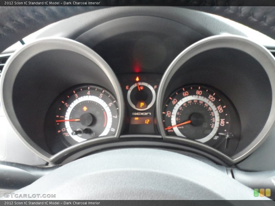 Dark Charcoal Interior Gauges for the 2012 Scion tC  #61582246