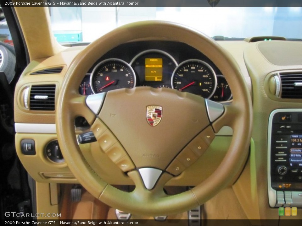 Havanna/Sand Beige with Alcantara Interior Steering Wheel for the 2009 Porsche Cayenne GTS #61582741