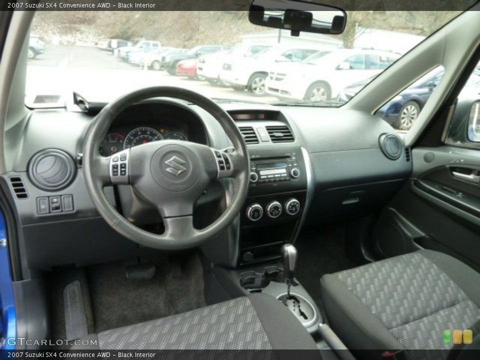 Black Interior Dashboard for the 2007 Suzuki SX4 Convenience AWD #61582957