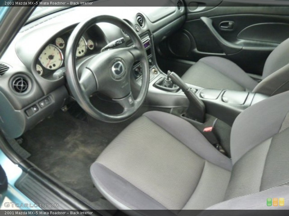Black 2001 Mazda MX-5 Miata Interiors