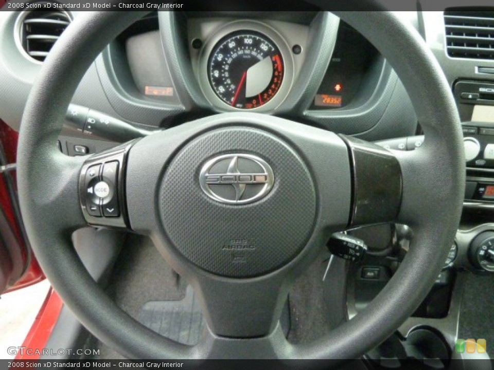 Charcoal Gray Interior Steering Wheel for the 2008 Scion xD  #61583909
