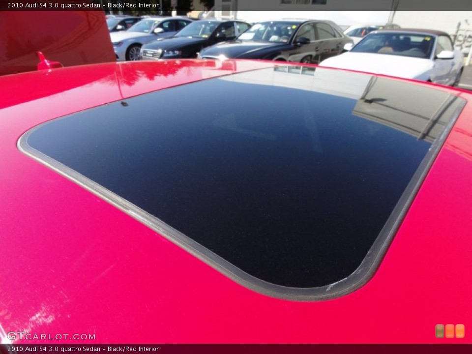 Black/Red Interior Sunroof for the 2010 Audi S4 3.0 quattro Sedan #61584252