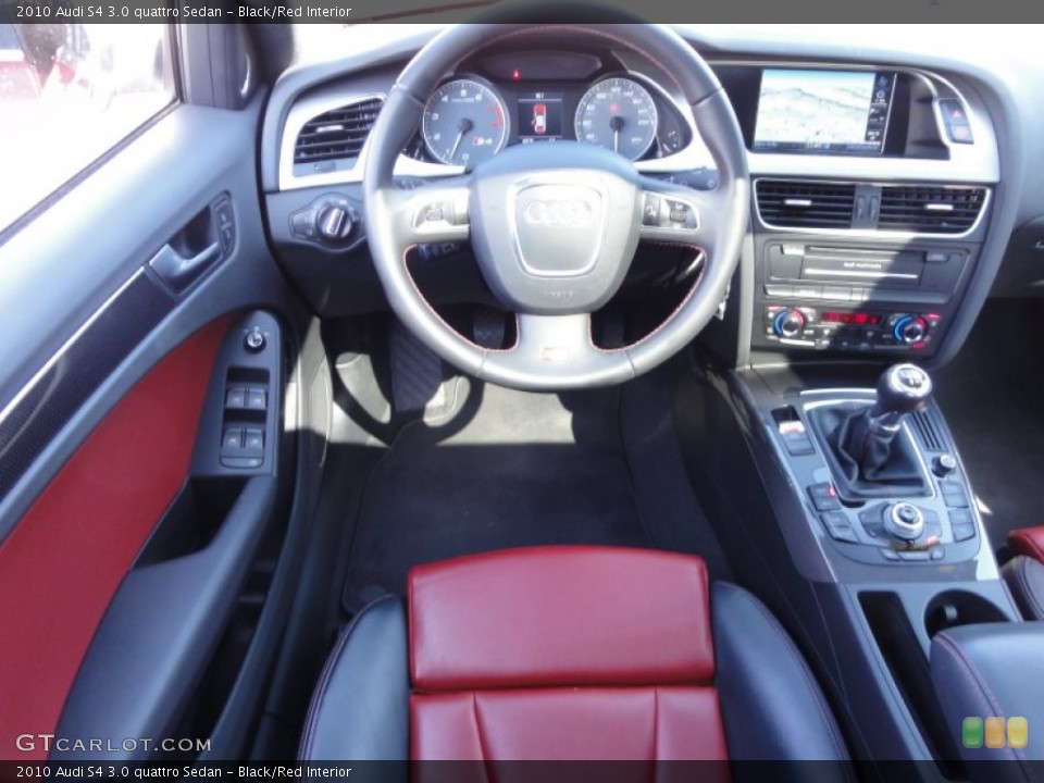 Black/Red Interior Dashboard for the 2010 Audi S4 3.0 quattro Sedan #61584292