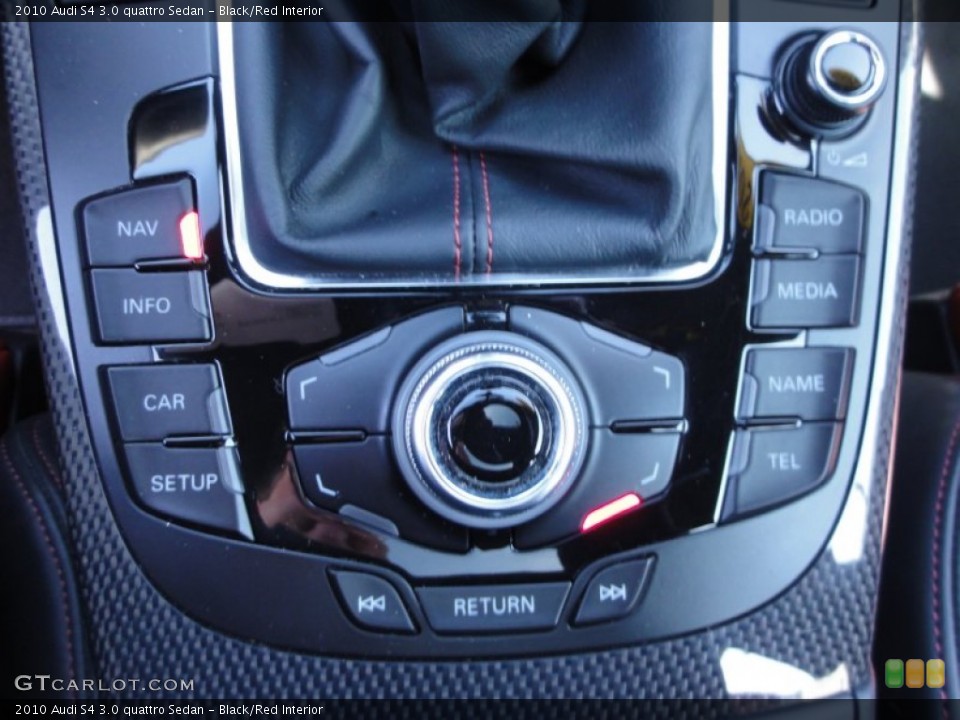 Black/Red Interior Controls for the 2010 Audi S4 3.0 quattro Sedan #61584334