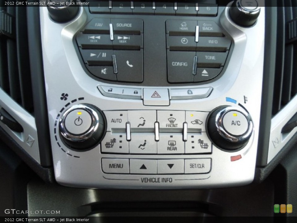 Jet Black Interior Controls for the 2012 GMC Terrain SLT AWD #61584720