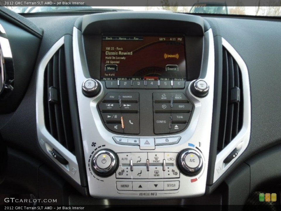 Jet Black Interior Controls for the 2012 GMC Terrain SLT AWD #61584732