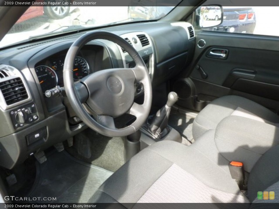 Ebony Interior Prime Interior for the 2009 Chevrolet Colorado Regular Cab #61587682