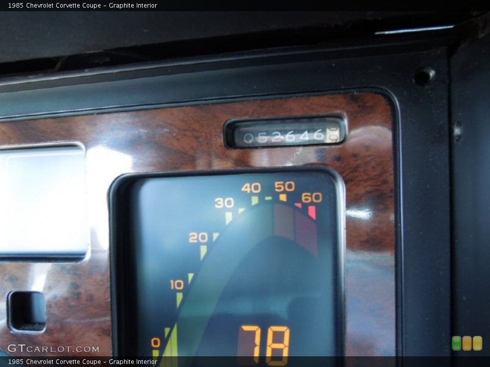 Graphite Interior Gauges for the 1985 Chevrolet Corvette Coupe #61588426