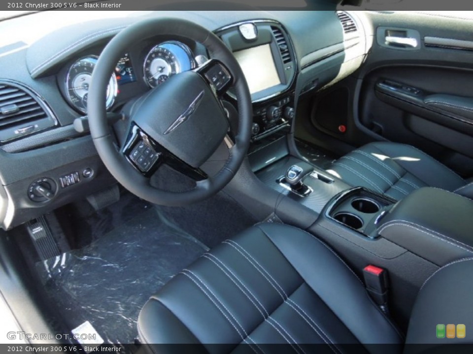 Black Interior Prime Interior for the 2012 Chrysler 300 S V6 #61589025