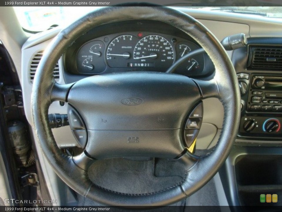 Medium Graphite Grey Interior Steering Wheel for the 1999 Ford Explorer XLT 4x4 #61589271