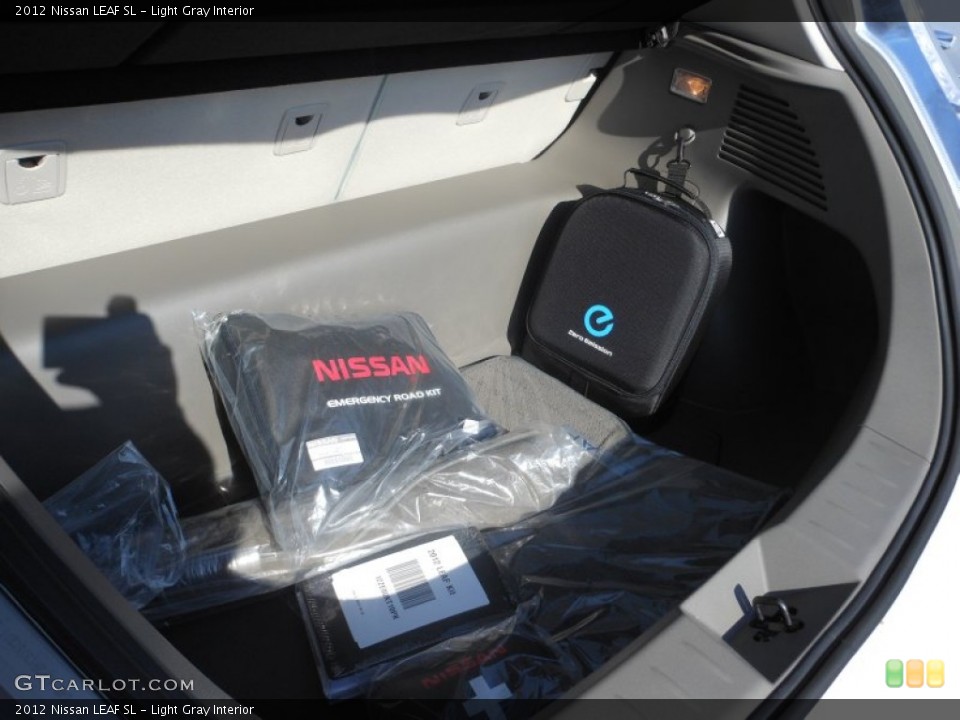 Light Gray Interior Trunk for the 2012 Nissan LEAF SL #61589649