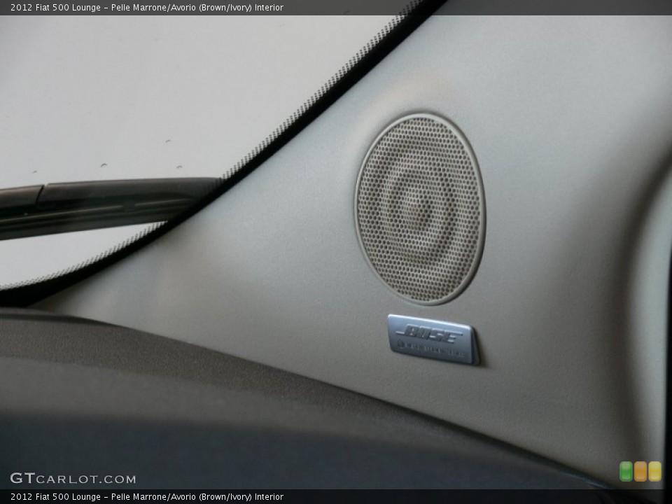 Pelle Marrone/Avorio (Brown/Ivory) Interior Audio System for the 2012 Fiat 500 Lounge #61593279