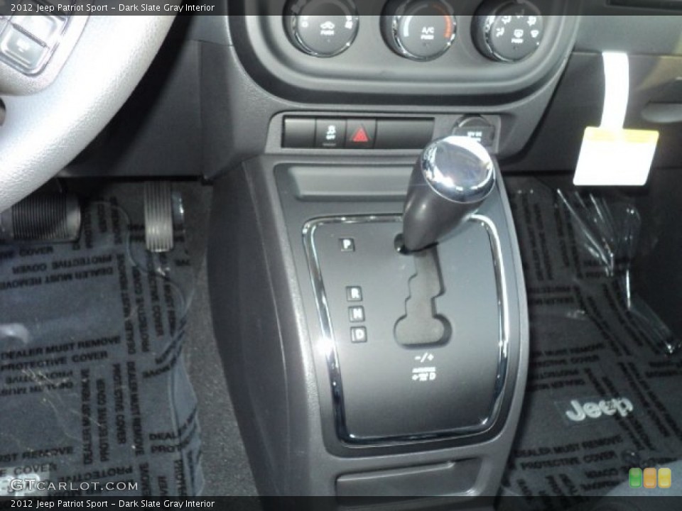 Dark Slate Gray Interior Transmission for the 2012 Jeep Patriot Sport #61593771