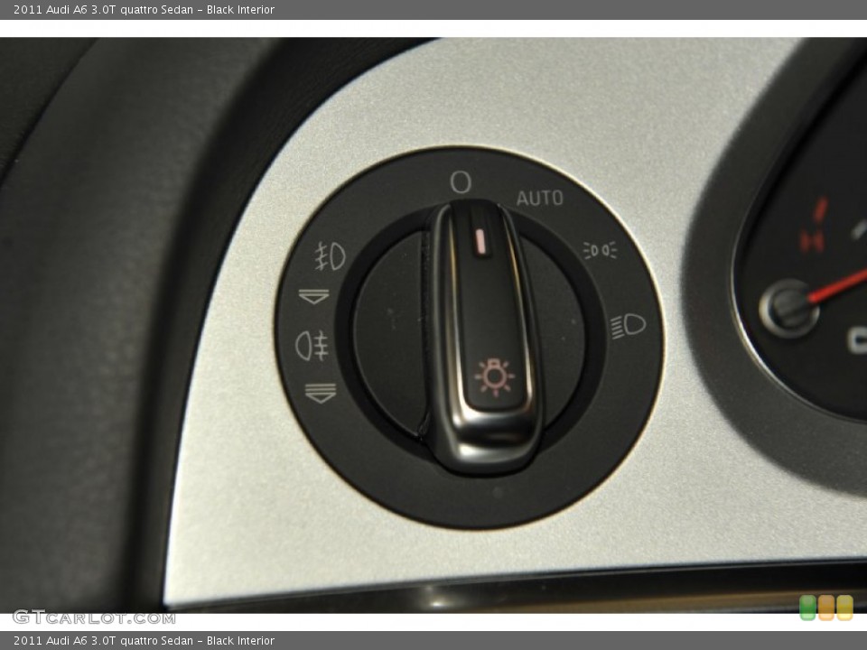 Black Interior Controls for the 2011 Audi A6 3.0T quattro Sedan #61596393