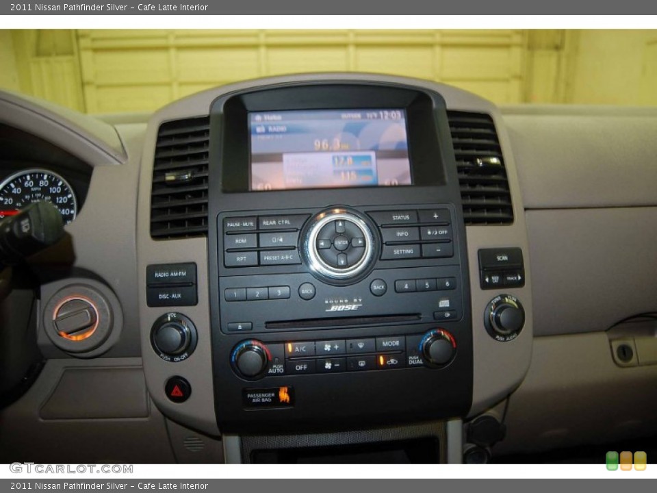 Cafe Latte Interior Controls for the 2011 Nissan Pathfinder Silver #61598775