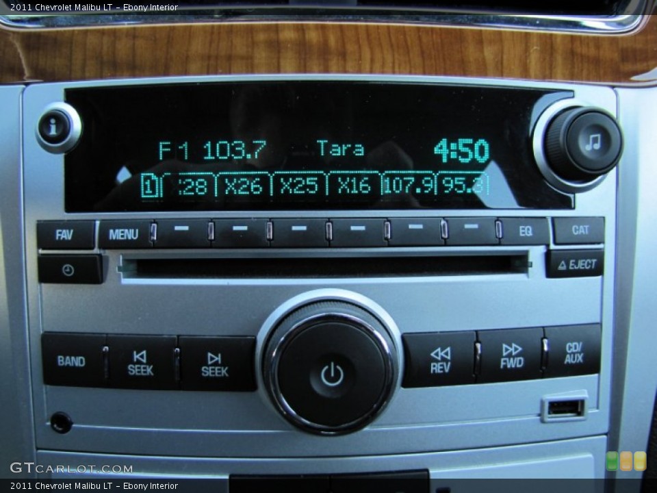 Ebony Interior Audio System for the 2011 Chevrolet Malibu LT #61600450