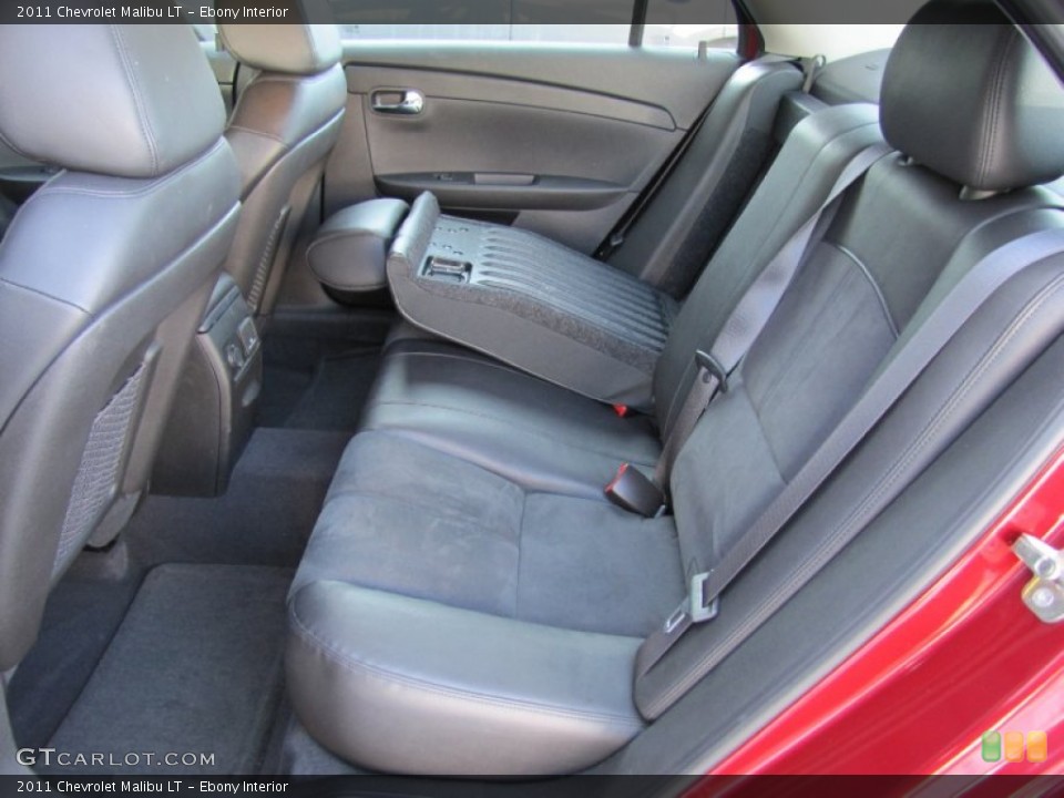 Ebony Interior Rear Seat for the 2011 Chevrolet Malibu LT #61600557