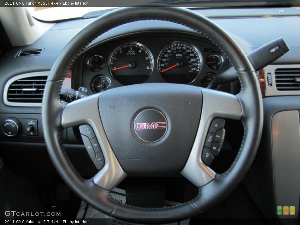 Ebony Interior Steering Wheel for the 2011 GMC Yukon XL SLT 4x4 #61601250