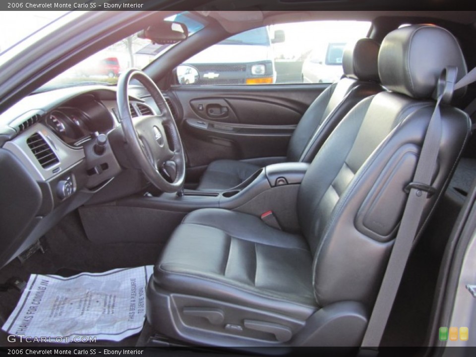 Ebony Interior Photo for the 2006 Chevrolet Monte Carlo SS #61603107