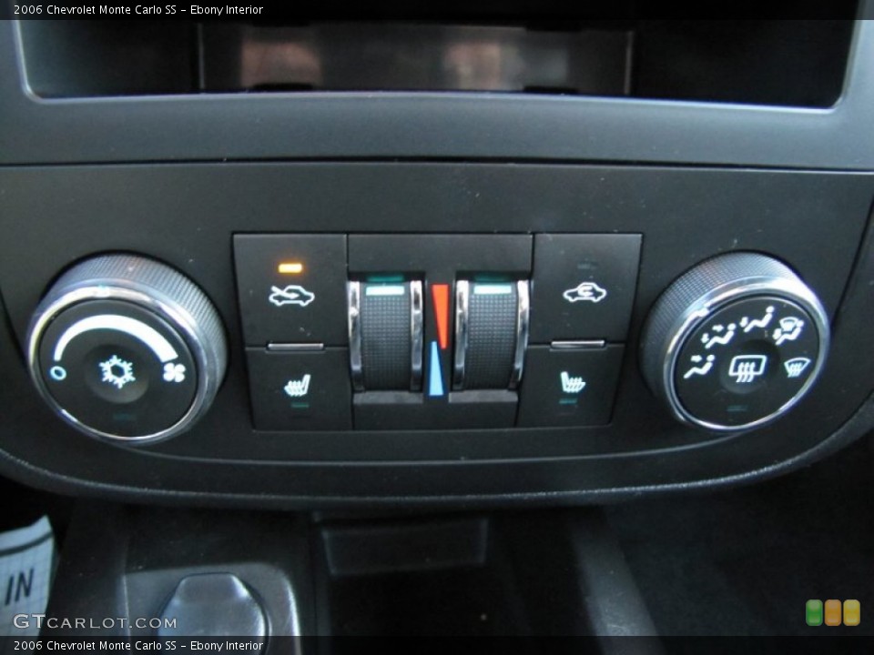 Ebony Interior Controls for the 2006 Chevrolet Monte Carlo SS #61603203